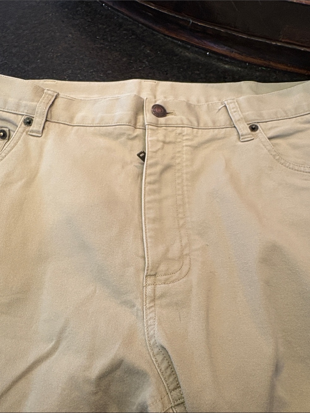 Men's Khaki Chino Pants - Casual Straight Fit